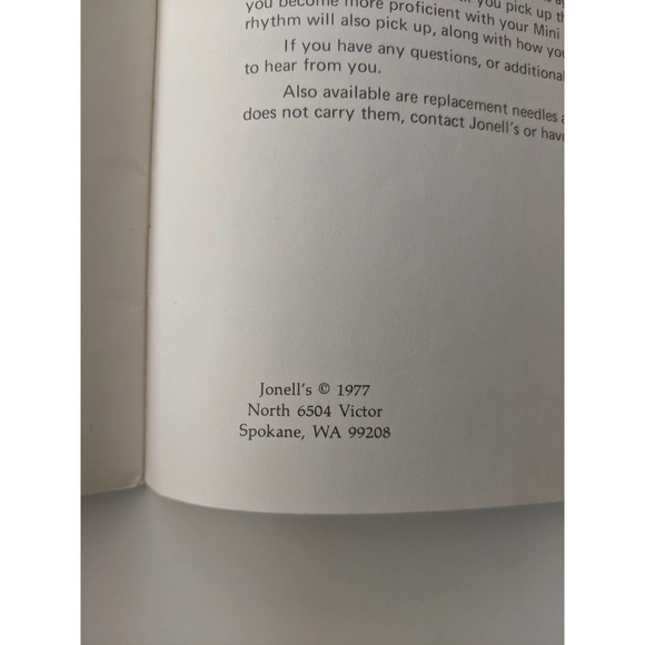 VTG 1977 Jonell's Transfer Patterns for Loop Embroidery ~ Retro Iron On Patterns - Picture 9 of 9